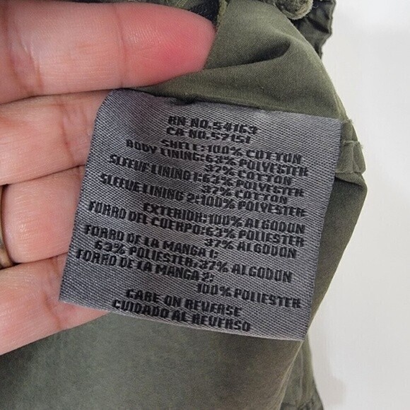 LEVI'S Hooded Roll-Tab Anorak Jacket Green Women's sz XSmall - Picture 11 of 15